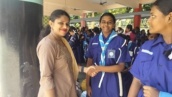 Guides Investiture — taking the promise