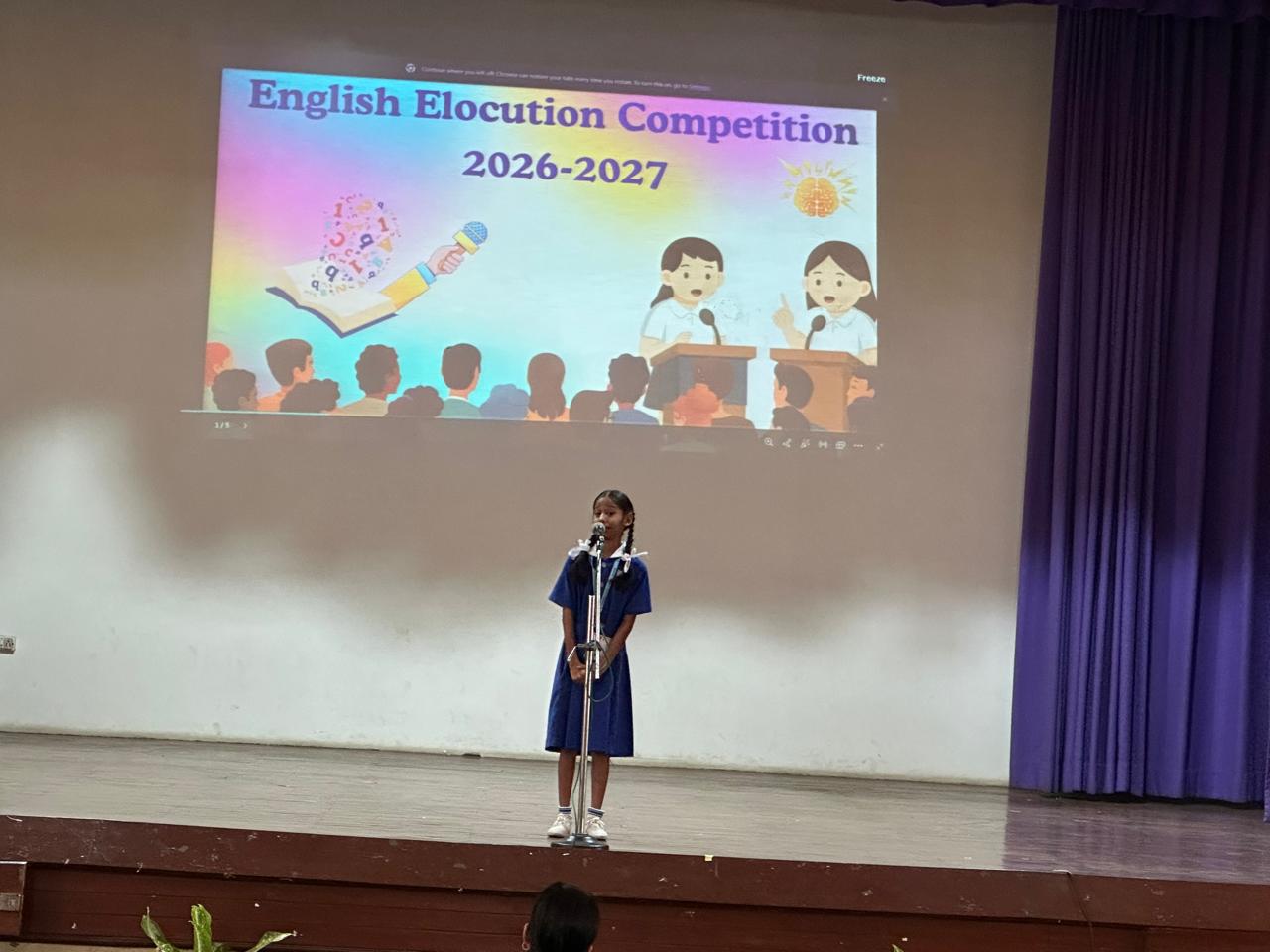 English Elocution Competition – Classes V & VI